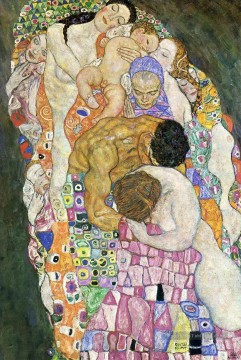 Death and Life partie Gustav Klimt Peinture à l'huile